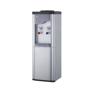 Dispensador electrico pedestal compresor agua caliente fria color gris