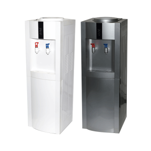 Dispensador Eléctrico de Pedestal con Compresor Disponible en Color Gris o Color Blanco Salida Agua Purificada Caliente y Fría + 2 Bidones con Agua Purificada